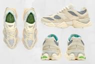 Take a closer look at the heel and the uppers of the sneakers (Image via Sportskeeda)